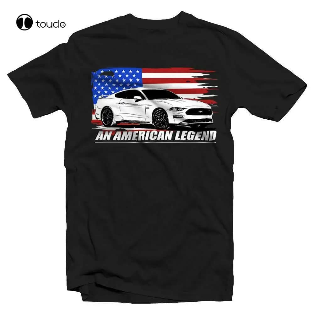 T-Shirt Mustang Gt American Feel Muscle Car, Dégradé, 2018