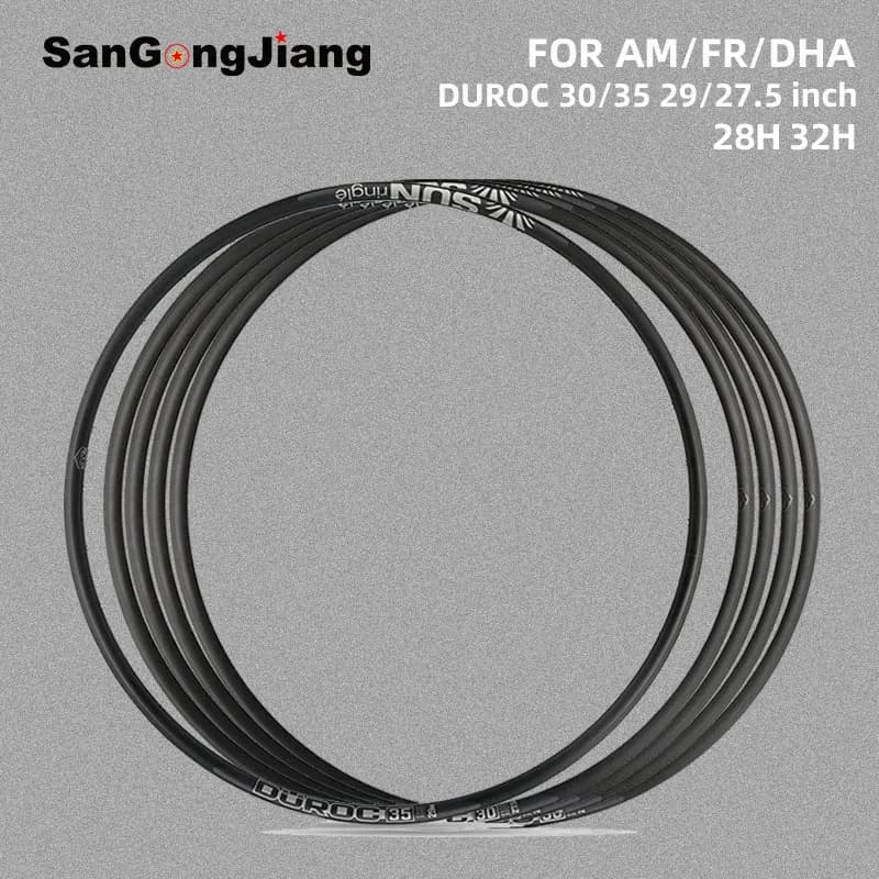 Jante de vélo SUNRingle DUROC 30 35 40 en alliage d'aluminium pour VTT 29 27,5 pouces 28H 32H AM/FR/DH, jante de roue tout-terrain robuste
