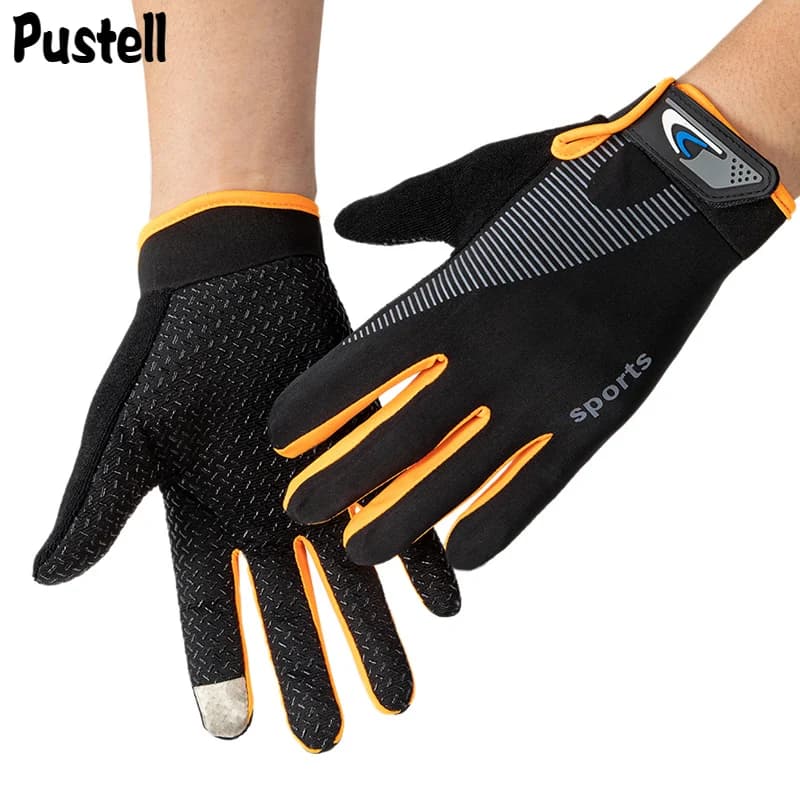 Gants de vélo d'été pour hommes, Protection solaire respirante et légère, mitaines de vélo en soie glacée, gants de pêche pour écran tactile