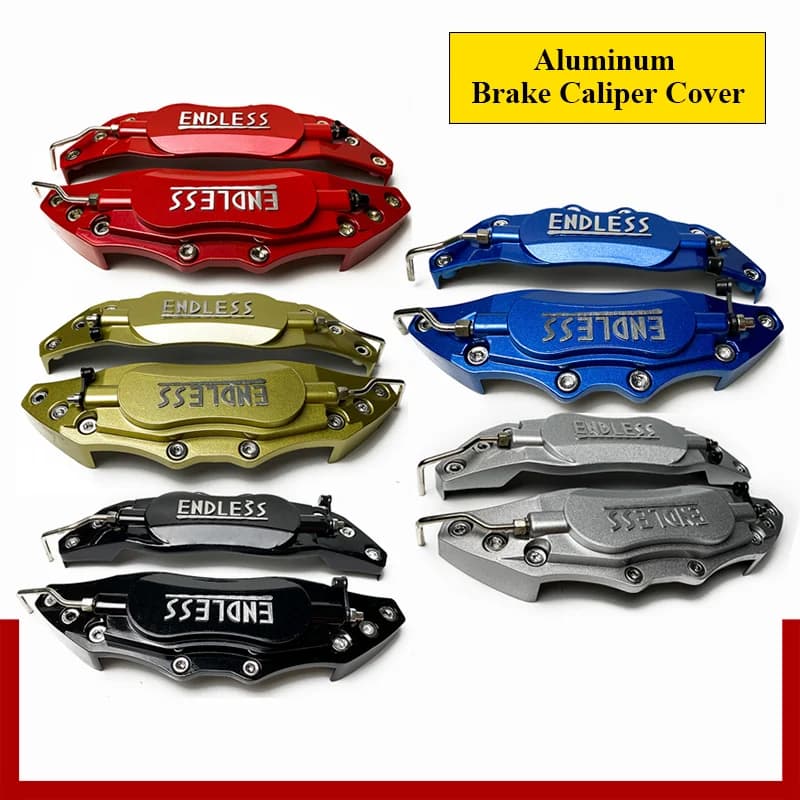 Couvercle d'étrier de frein à disque de voiture en métal S/M/L, 2 pièces, autocollant pour Ford Hatchback Fiesta Escort Mondeo Taurus Ecosport Kuga Edge Mustang