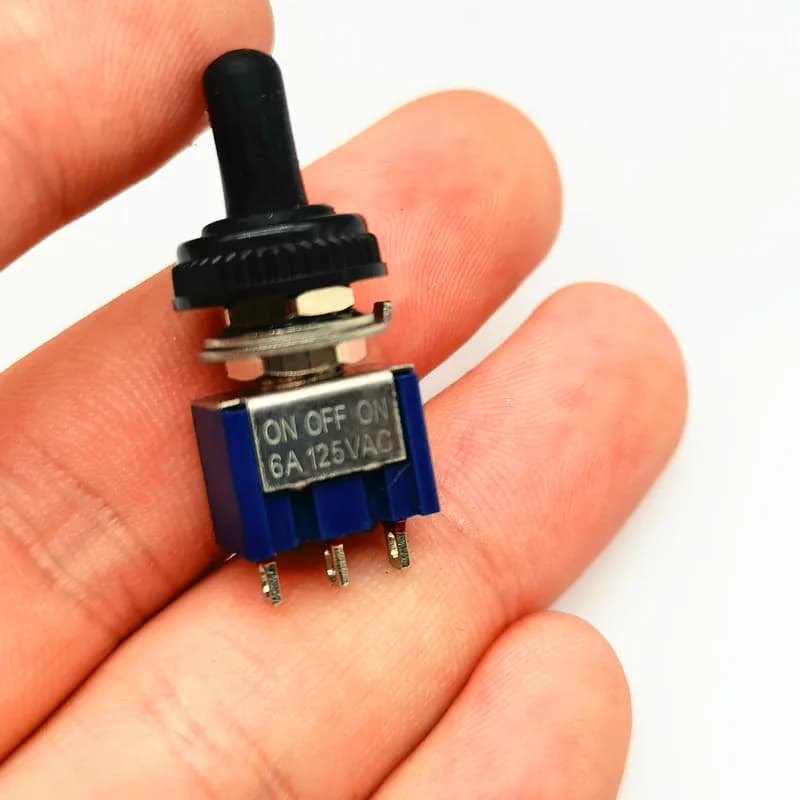 Mini bouton à bascule, 5 pièces, interrupteur de verrouillage 2 bits 3 bits mts-102/103/202/203 ON-ON SPDT on-off-on SPDT DPDT