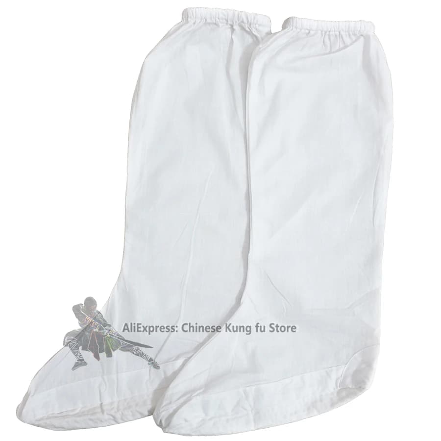 Chaussettes de Kung Fu en coton blanc pour moine bouddhiste Shaolin, pour Tai Chi, Wudang, arts martiaux taoïstes, Taekwondo, Karaté