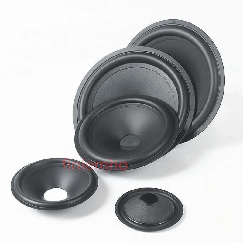Cône de papier pour haut-parleur Woofer, 3/4/5/6.5 pouces, Surround en caoutchouc avec capuchon anti-poussière, Kit de réparation pour système de bricolage de Studio de cinéma maison, 1 pièce