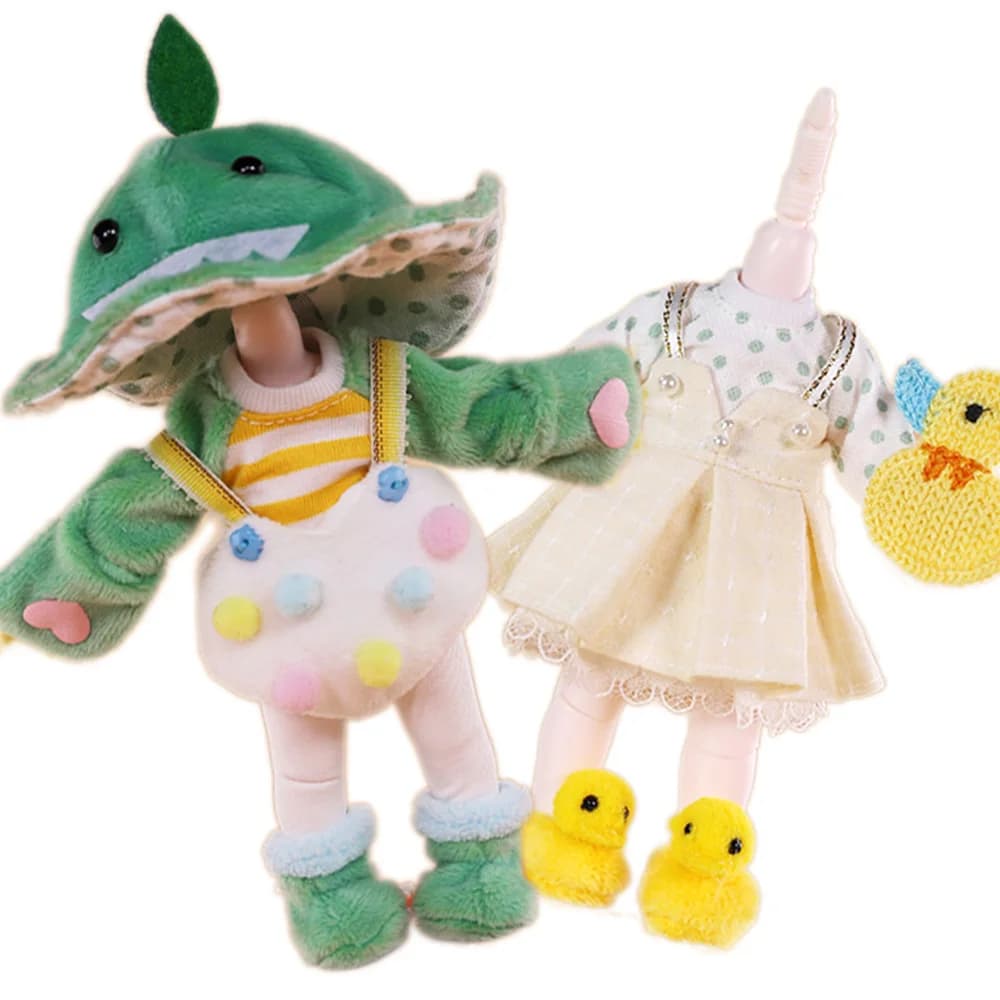 Tenue pour poupée de poche BJD 1/8, vêtements, chaussures incluses, costume pour poupée de 16cm