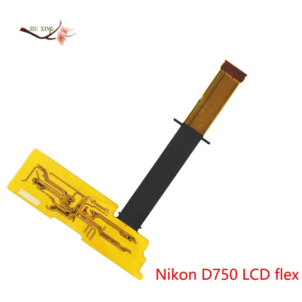 Écran LCD pour Nikon D750, couvercle arrière, charnière de câble flexible, connecteur FPC, caméra de carte mère, pièce de rechange