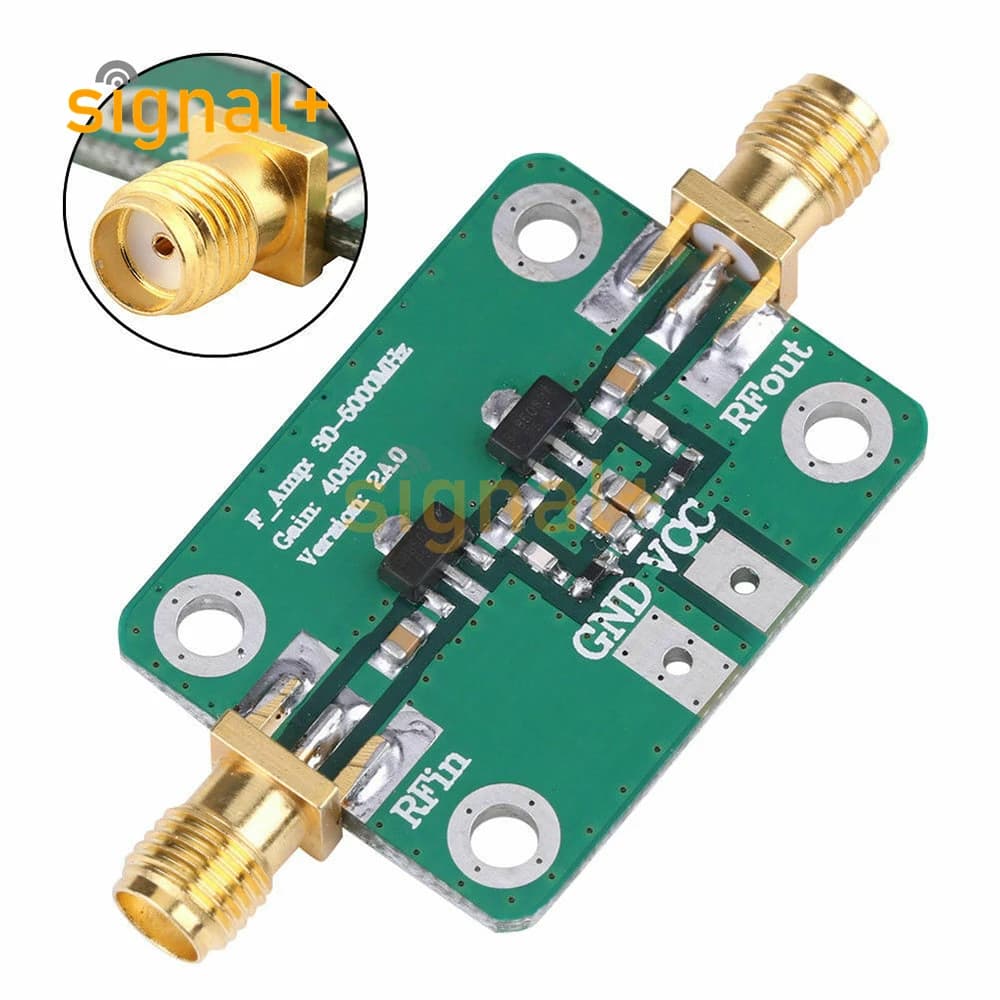 Amplificateur RF à large bande, 30-4000MHz, 40dB, FM, HF, VHF, UHF, 50 Ω