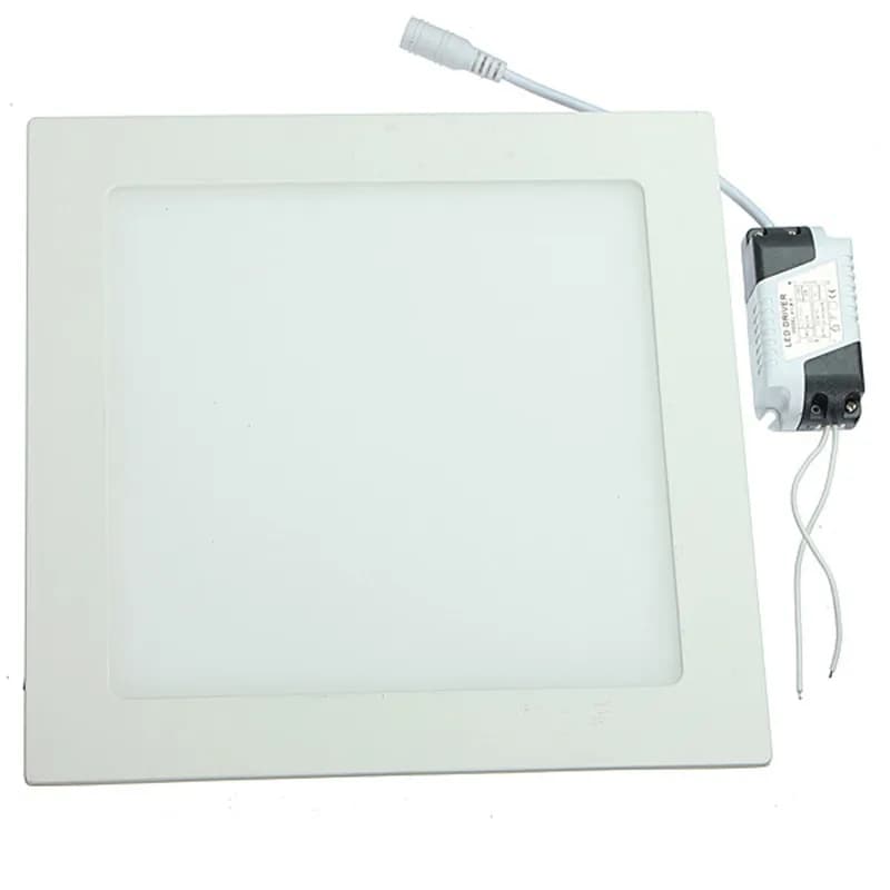 Lot de 2 panneaux LED carrés 6W 9W 12W 15W 25W, plafonniers encastrés ultra-minces 110V 220V pour éclairage intérieur et décoration domestique
