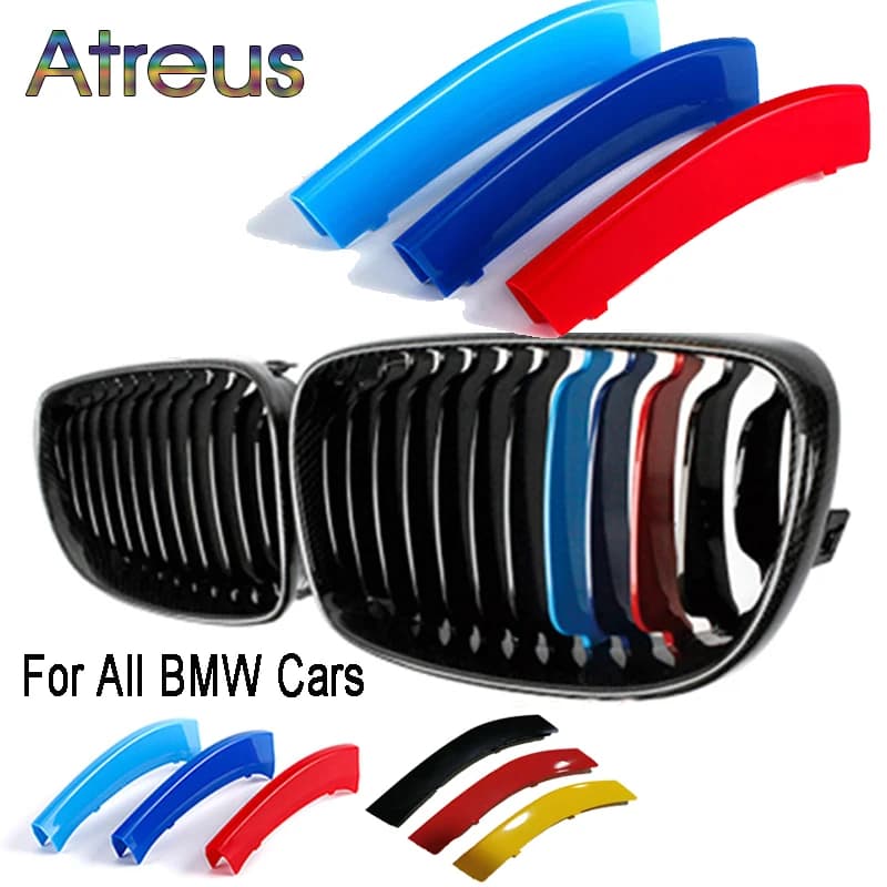 Bandes de garniture de calandre avant, pour BMW série 2 4 6 1 F20 E87 F40 F21 E81 E82 E88 F22 F45 F46 F33 F32 F36 F12 F13 F06 G32 F01 F02 G11