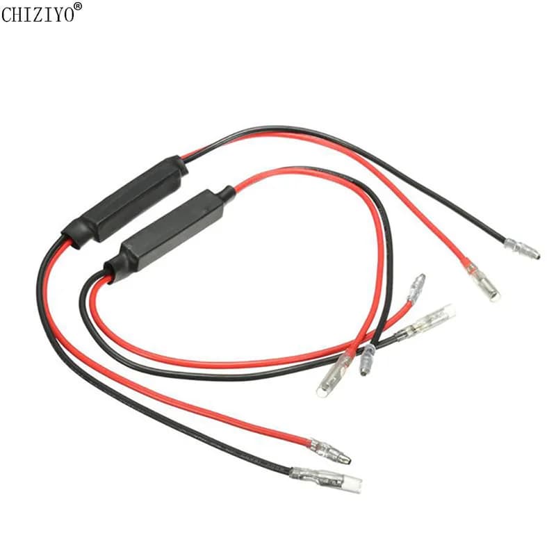 Résistance de Puissance pour Moto, Décodage de Charge pour Clignotant LED, Réparation Clignotante, Élimination des Défauts, 10W, 10 Ohm, 1 Paire