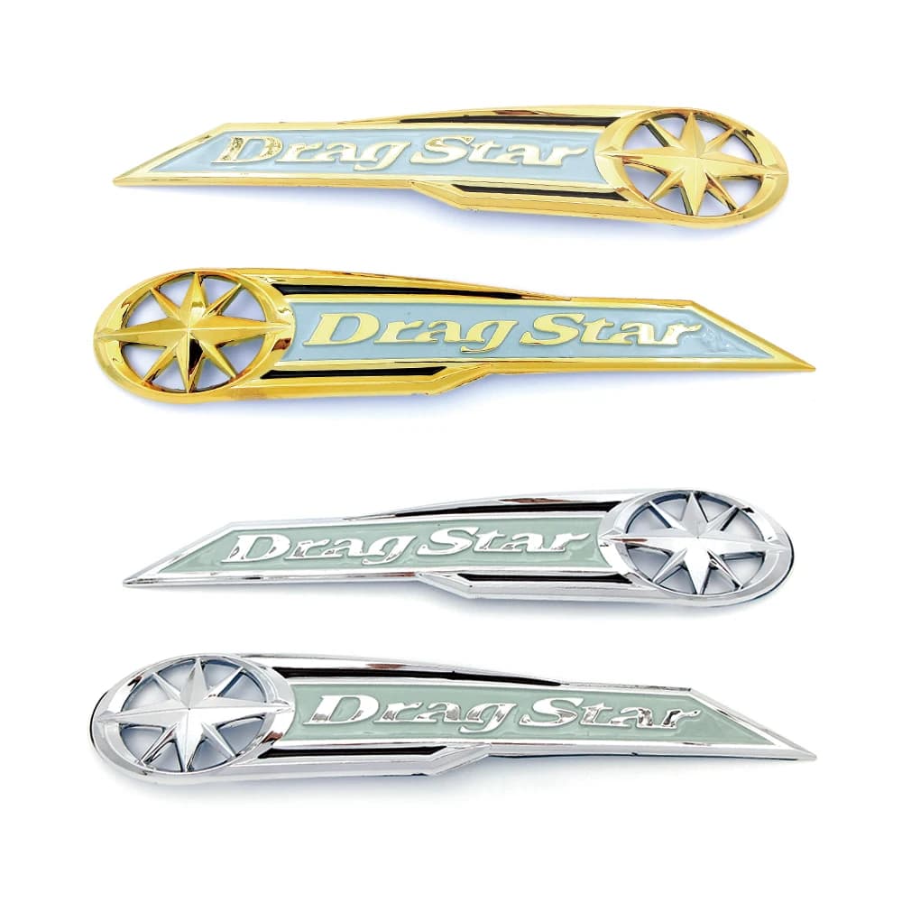 Autocollants emblème de réservoir de gaz en plastique ABS pour motos, autocollants pour Yamaha Drag Star XV Vstar XVS 250 650 950 1100 1300, tous les modèles
