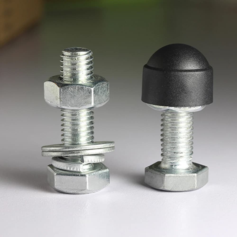 50 pièces M4 M5 M6 M8 M10 M12 écrou de boulon dôme bouchons de Protection couvre hexagone exposé en plastique