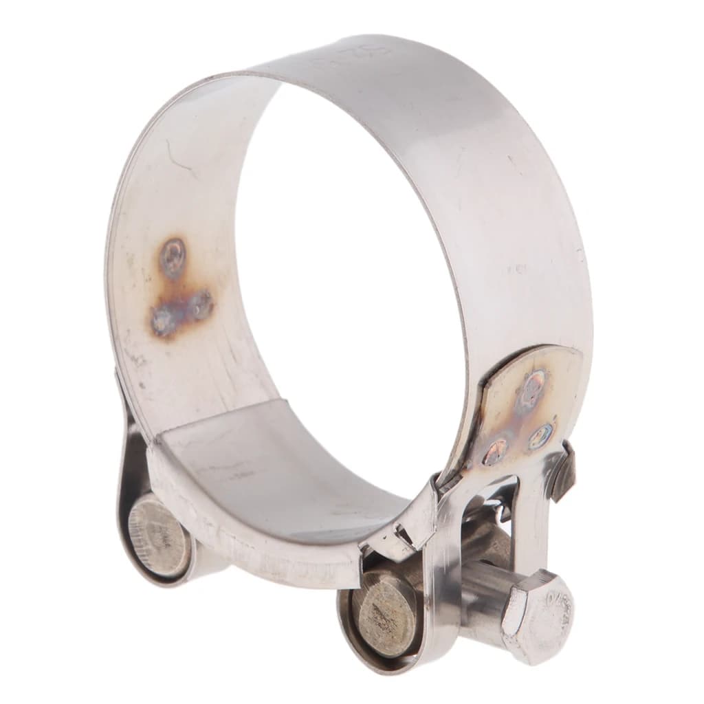 Pince de serrage de tuyau d'accès en acier inoxydable pour moto, silencieux de type à enfiler, rapDuty, 32-55mm