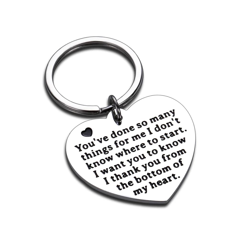 Porte-clés cadeau de remerciement, cadeau d'appréciation de bureau pour coouvrier, patron, famille, pour maman, papa, amitié, pour meilleur ami
