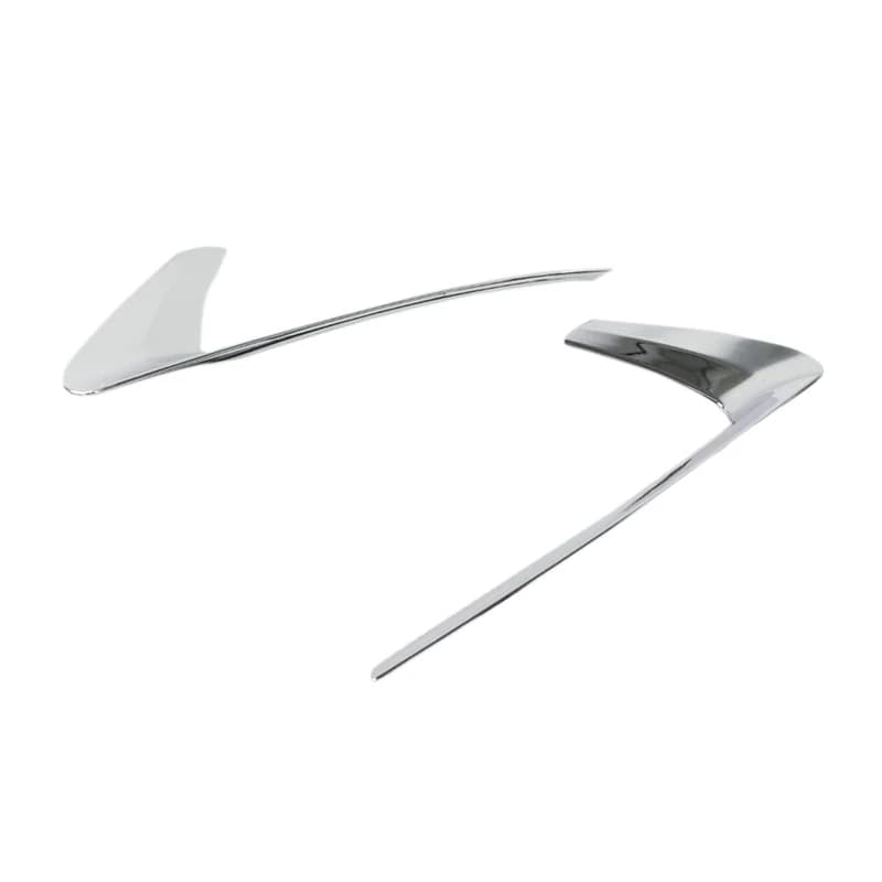 Bandes de moulage pour phares antibrouillard arrière, ABS chromé, 2 pièces, accessoires de voiture pour Renault Kadjar 2015 2016 2017