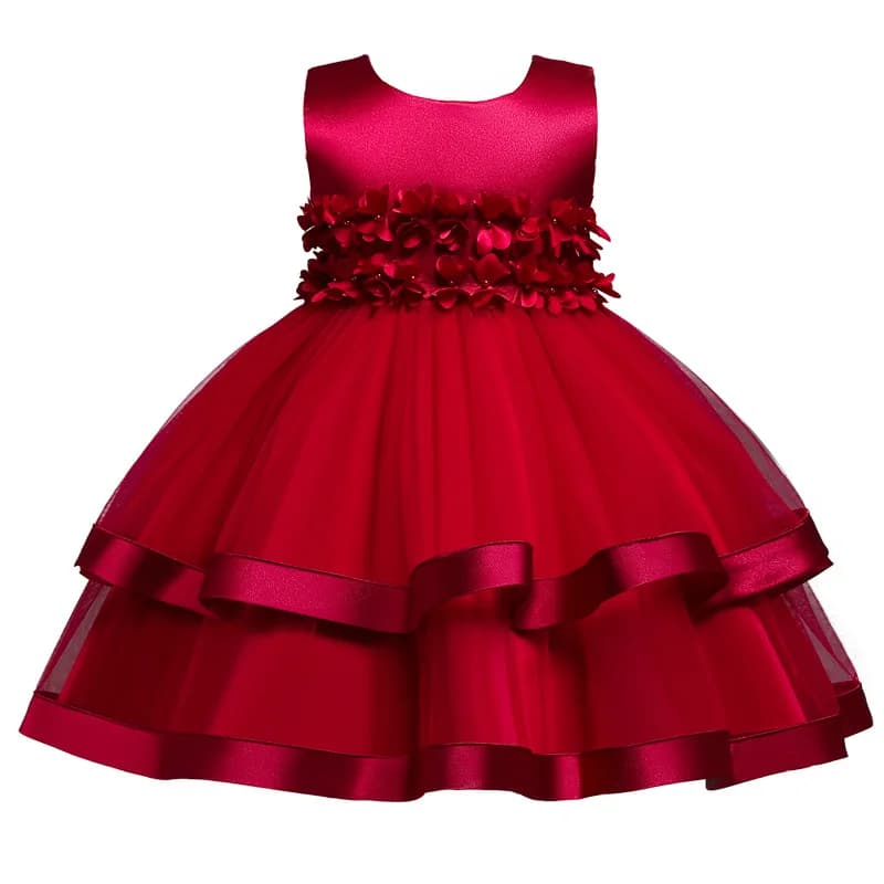 Robe de princesse en coton pour filles, vêtements pour adolescents, costume de fête de mariage et de Noël, enfants de 2 à 10 ans