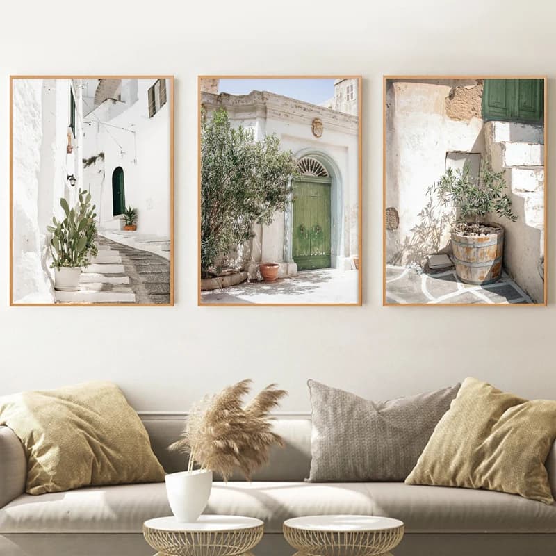 Affiches et imprimés de photographie de Puglia, Architecture ancienne d'italie, cadeaux de voyage, images murales neutres Boho, décor de peinture sur toile