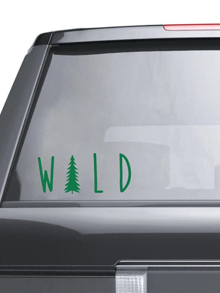 Autocollant de décalcomanie en vinyle d'arbre sauvage, autocollant de décalcomanies naturelles pour fenêtre de voiture ordinateur portable MacBook décor