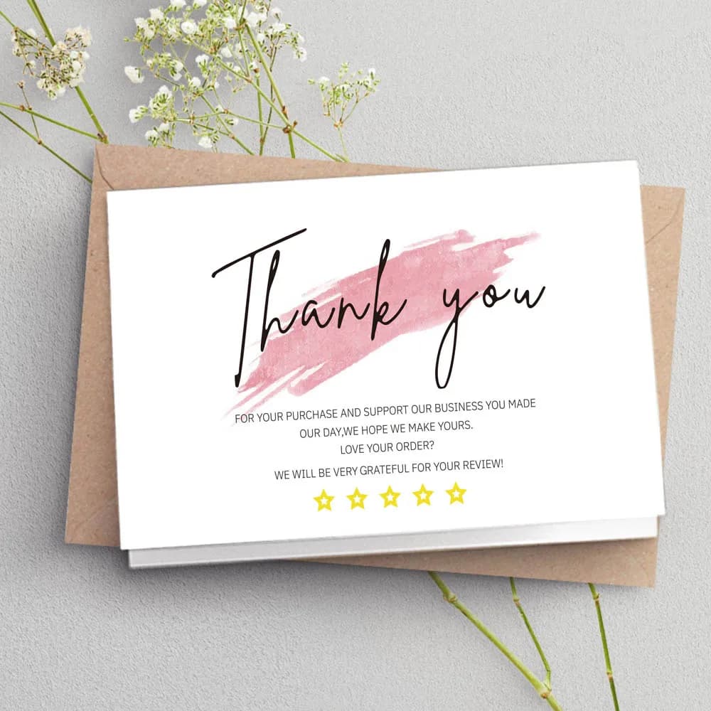 Carte blanche de remerciement, étiquettes de louange pour les petites entreprises, pour votre demande, décoration pour petit magasin, paquet cadeau, merci, 30 pièces,