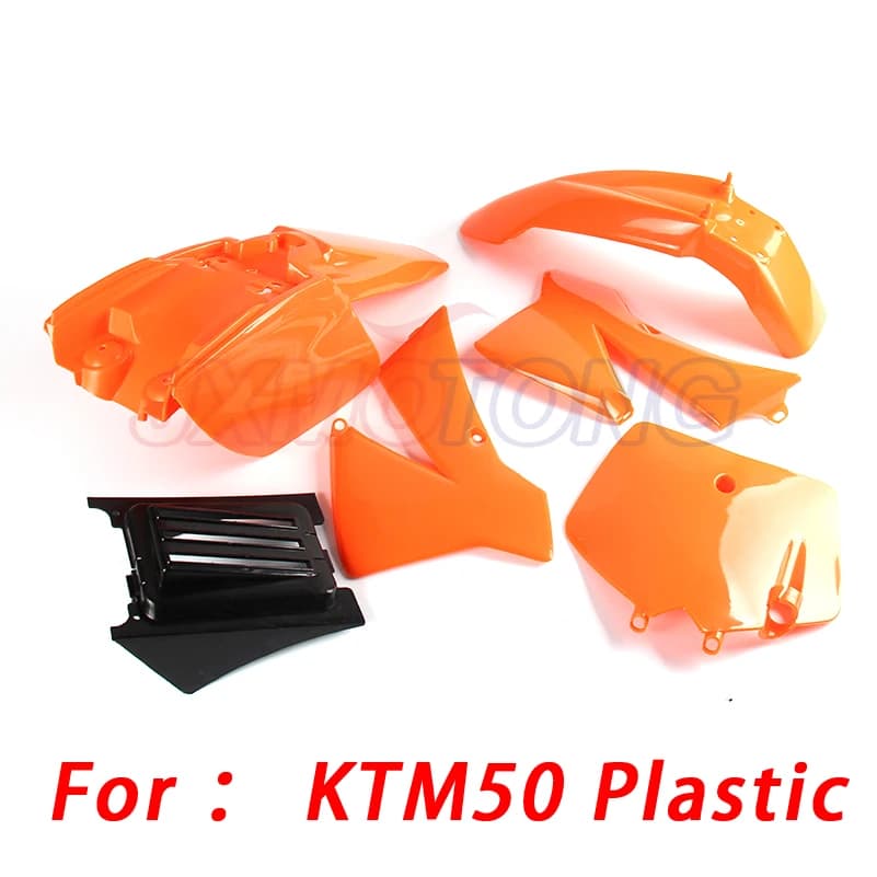 Kit de garde-boue en plastique pour KTM, couvercle orange, noir, blanc, rouge, sac à dos pour petit Pit Bike, SX 50CC, 50 50SX, KTM50, GENIOR, Jummy, OR, JR, D343
