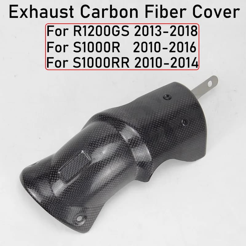 Protecteur de Silencieux en Fibre de Carbone, Bouclier Thermique, Couverture Anti-Brûlure pour S1000R S1000RR Runder GS