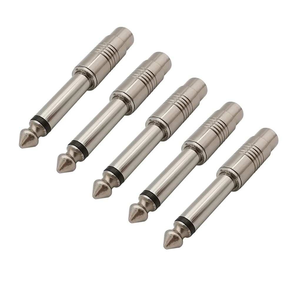Adaptateur Audio Mono 6.5mm, prise mâle 1/4 "à prise RCA femelle, connecteur adaptateur Audio Mono TS pour usage domestique KTV, 5 pièces/lot