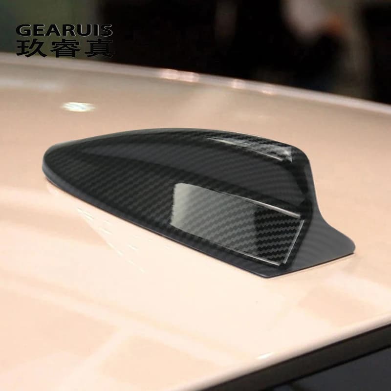 Autocollants de couverture d'antenne en Fiber de carbone, aileron de requin, pour voiture BMW série 3 E90 X5 E70 X6 E71 X3 F25 X1 E84, accessoires