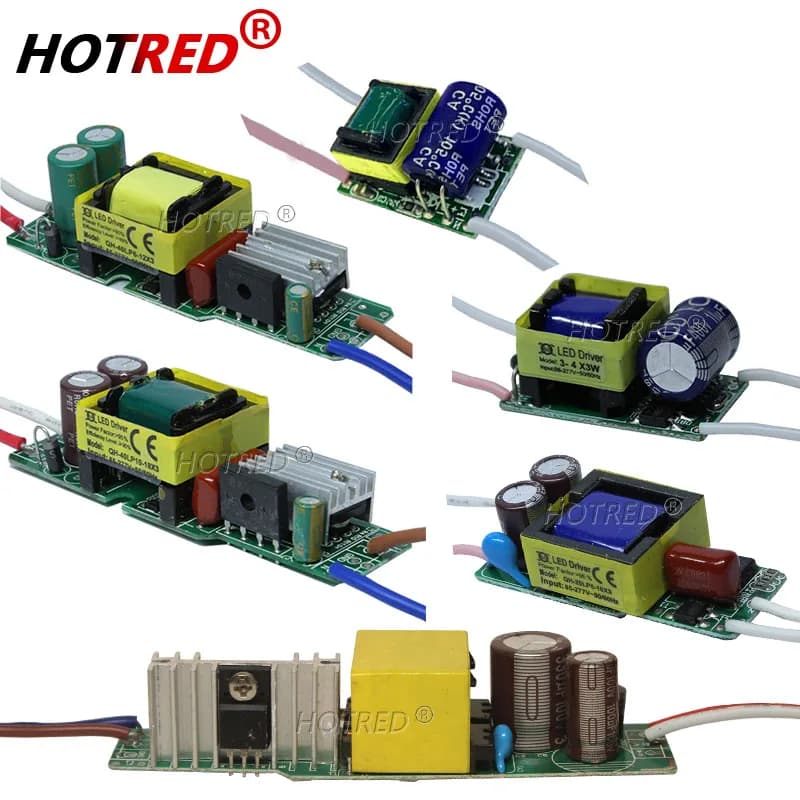 Alimentation de TransDevices d'éclairage à courant constant, conducteur LED AC85-277V 1-2x3w 2-4x3w 6-10x3w 10-18x3w runner 30x3w 600mA 650mA