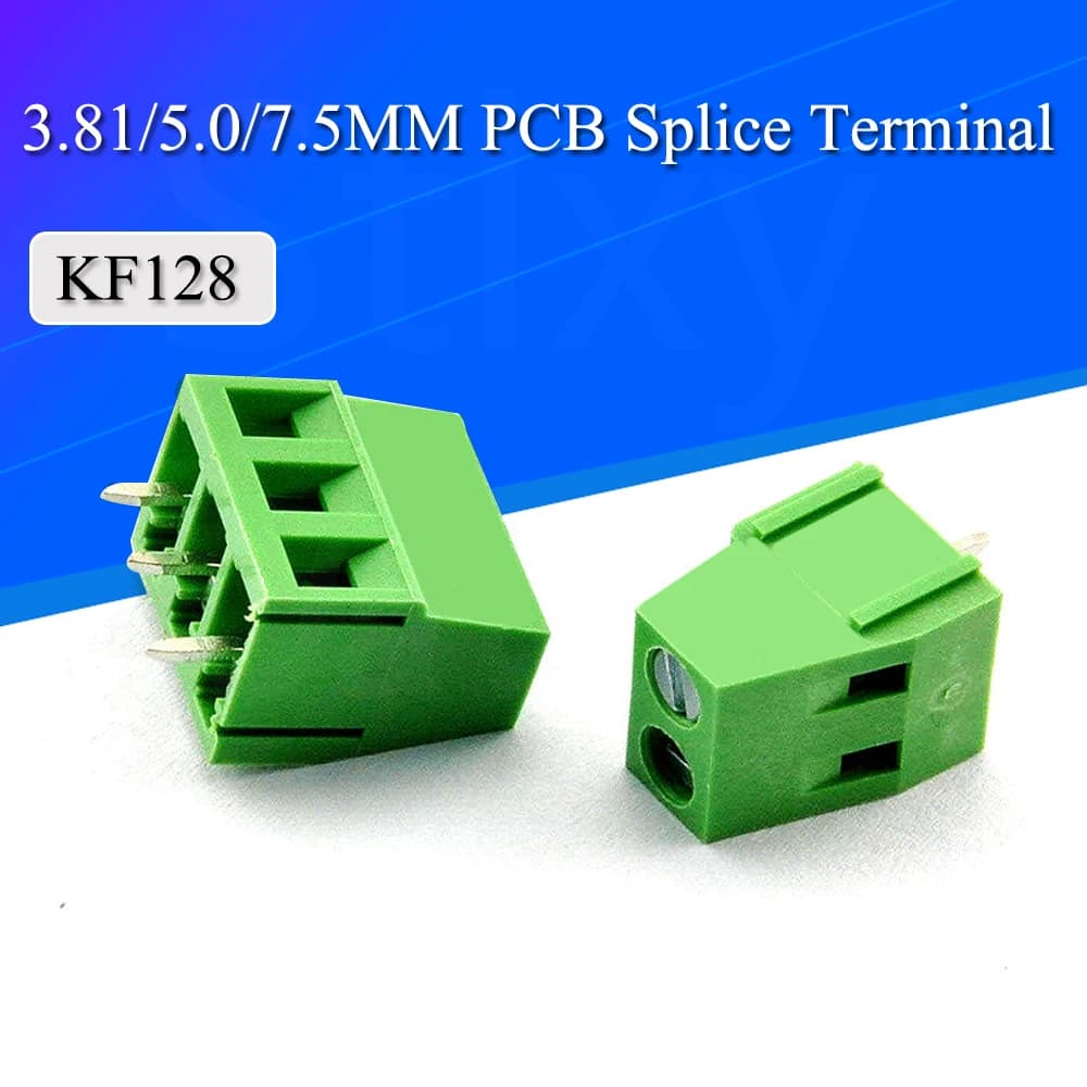 Bornier à vis PCB KF128-2P DG308 MG128 Stlxy, KF128-3P 3.81 5.0 7.5 KF120-2.54 MM, 10 pièces