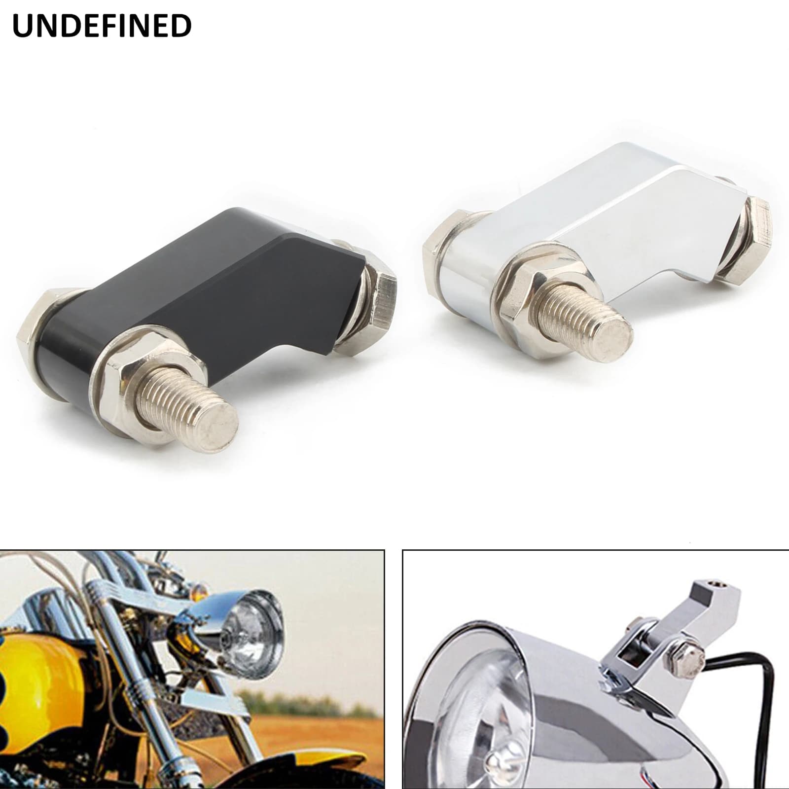 Support de montage pour phare de moto, bloc de fixation CNC, avec diamètre intérieur de 3/4 de pouce, pour Harley Dyna, Softail, Dyna Breakout, Bobber, Chopper.