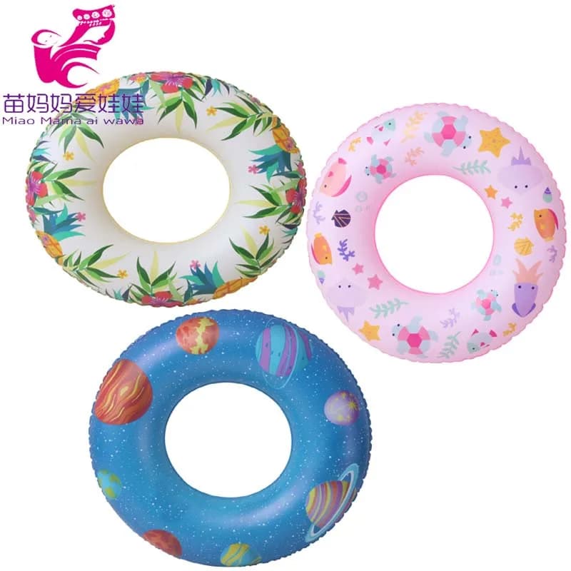 Bouée de bain d'été pour poupée de 18 pouces, accessoires de jouets pour vêtements de poupée de 43 cm