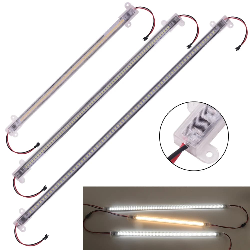 220V Led bandes rigides 30/40/50CM 72LED s cuisine sous armoires projecteur Fluorescent Tube lampe Super lumineux barre lumineuse