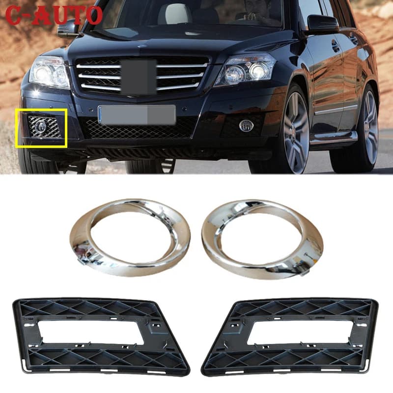 Grille antibrouillard pour pare-chocs avant de voiture droite, Mercedes Benz X204 GLK, 350, 2010, 2011, 2012, 2048853823, 2048853723