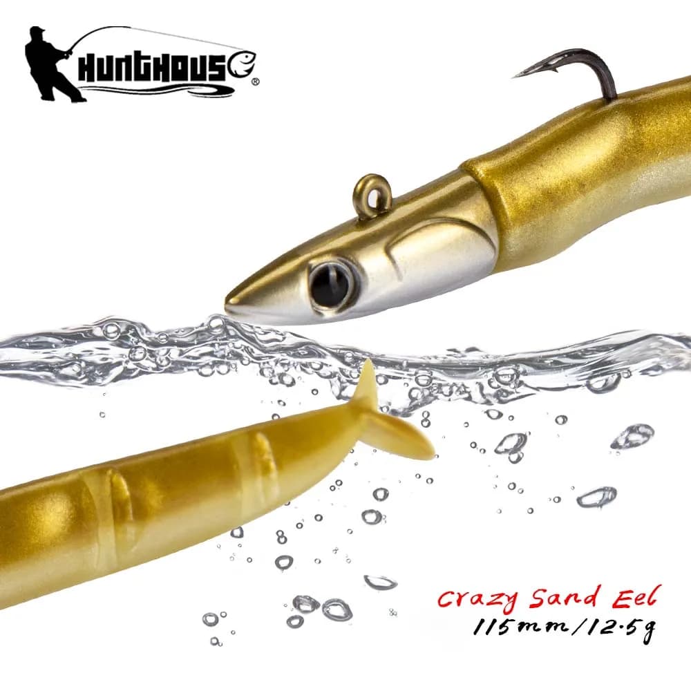Hunthouse Barre T. Minnow leurres de pêche souples 105/115/124mm appâts gabarit appât bar brochet thon dauphin poisson bar GT Sanmartiño