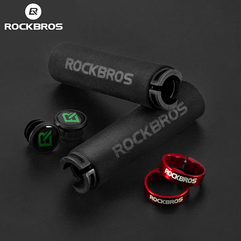 ROCKBROS poignées de cyclisme vtt guidon de vélo anti-dérapant absorbant les chocs poignée de vélo souple Silicone éponge guidon accessoires