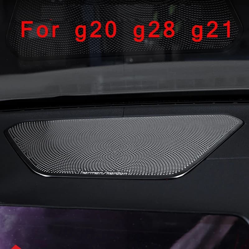 Autocollant de couverture de haut-parleur de tableau Prada de voiture LHD, couvercle d'aération de sortie d'air, garniture de cadre, accessoires pour BMW Série 3, G20, G21, G28