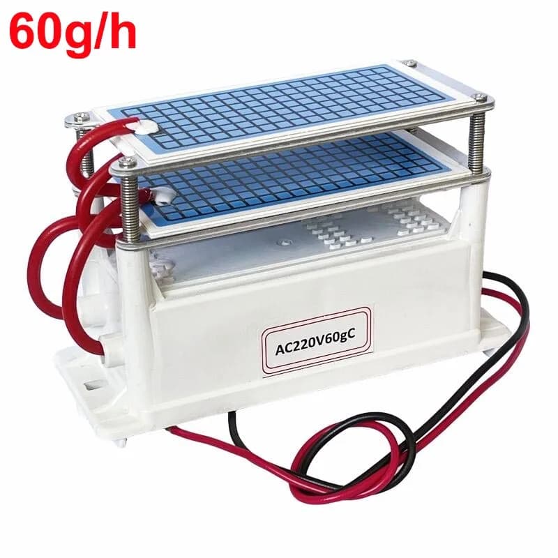 Générateur d'ozone portable 220V 110V 60g/h, purificateur d'air, ozonateur domestique, machine à ozone O3, longue durée de vie