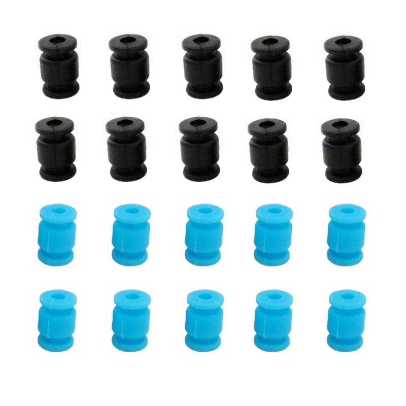 Boule en caoutchouc Anti-vibration 13x9x3.5mm, 20 pièces, amortisseur de chocs, Suspension, pour Drone RC, contrôleur de vol APM/PIX