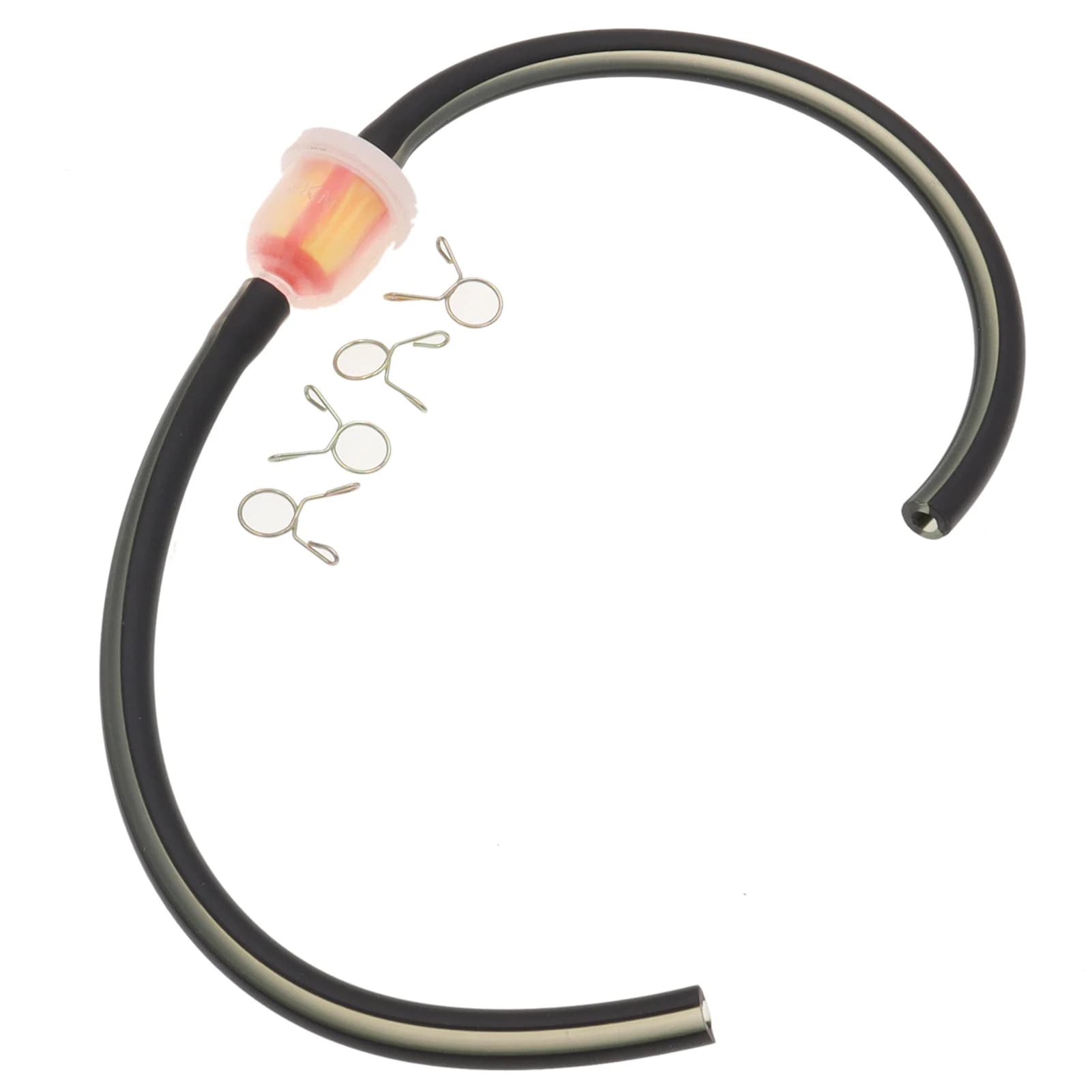 Tuyau de filtre à mazout en ligne doré avec clips, carburant 6mm, 2 temps, mini moto D343, vélo, façades RL