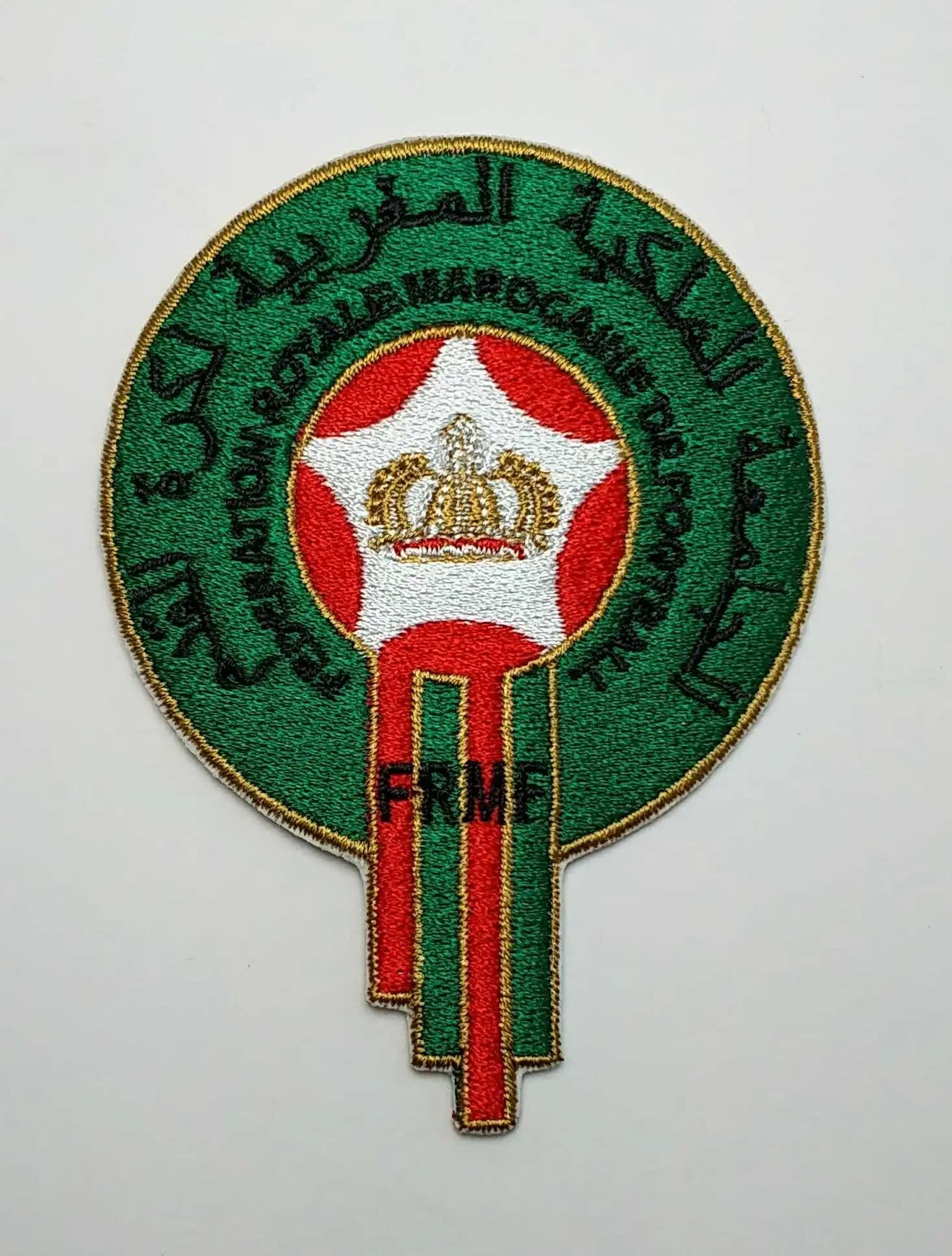 2 pièces, patch thermocollant brodé, logo de l'équipe nationale de football du Maroc, écusson, badge, applique, Buegelbild