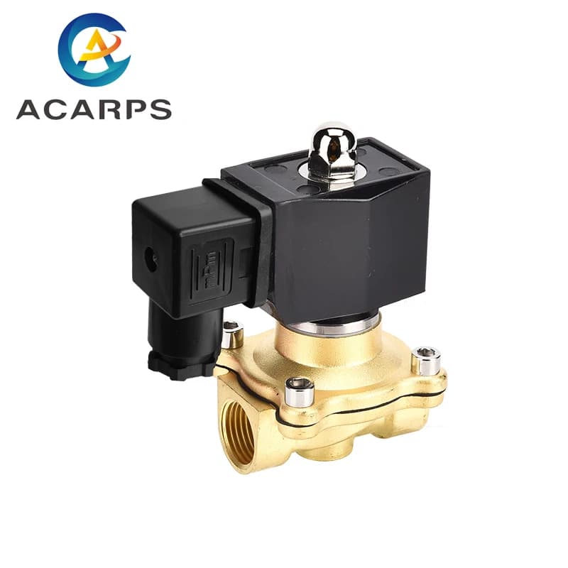 Électrovanne étanche IP65, 1/2 pouces, 2 voies, 220V, 12V, 24V, 110V, laiton normalement fermé, ouvert