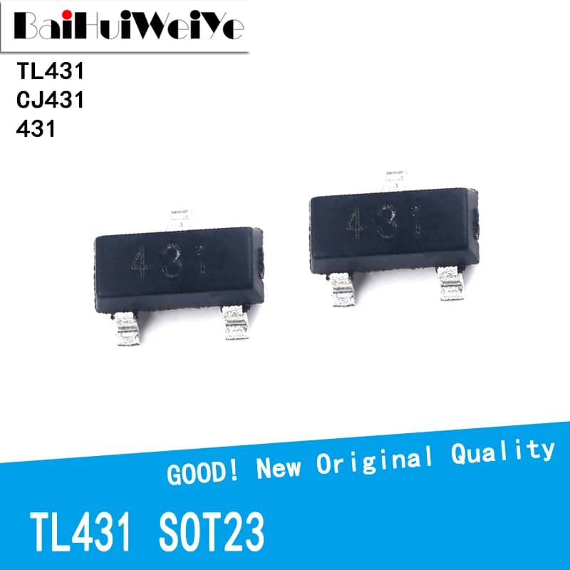 Tubes de régulation Triode Transistor, 50 pièces/lot, TL431 TL431A CJ431 SMD TO-23 TO23, nouveau Chipset IC Original de bonne qualité