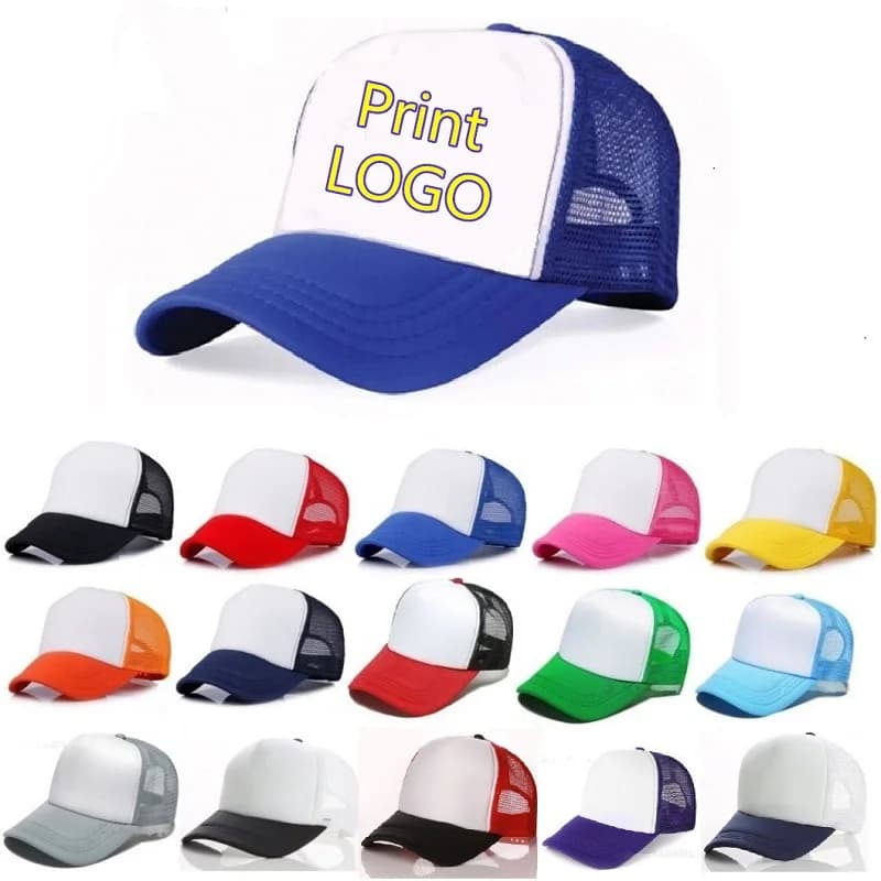Casquette de baseball en maille ajustable unisexe avec logo personnalisé gratuit – Prix de gros – Gorras pour homme, femme, fille et garçon