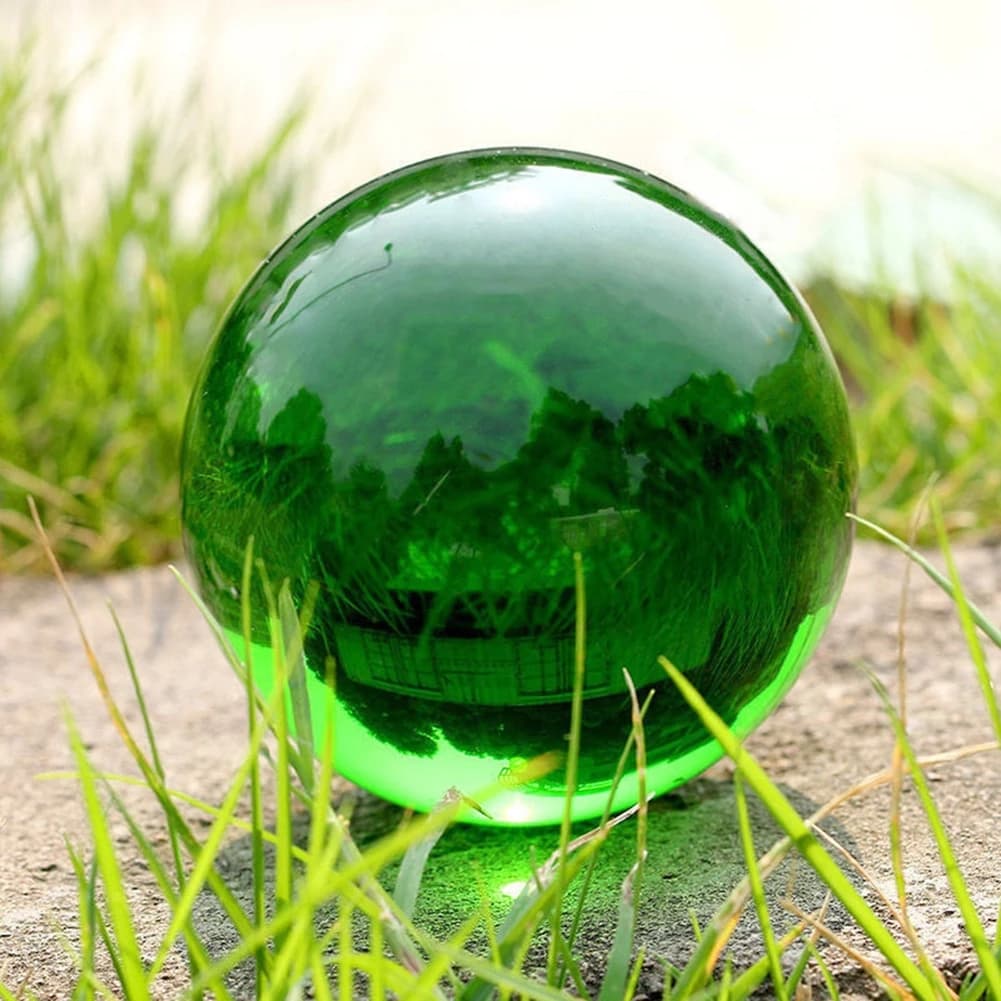 40mm asiatique Rare naturel vert Quartz magique cristal Feng shui magique guérison cristaux boules sphère pierres précieuses cadeaux