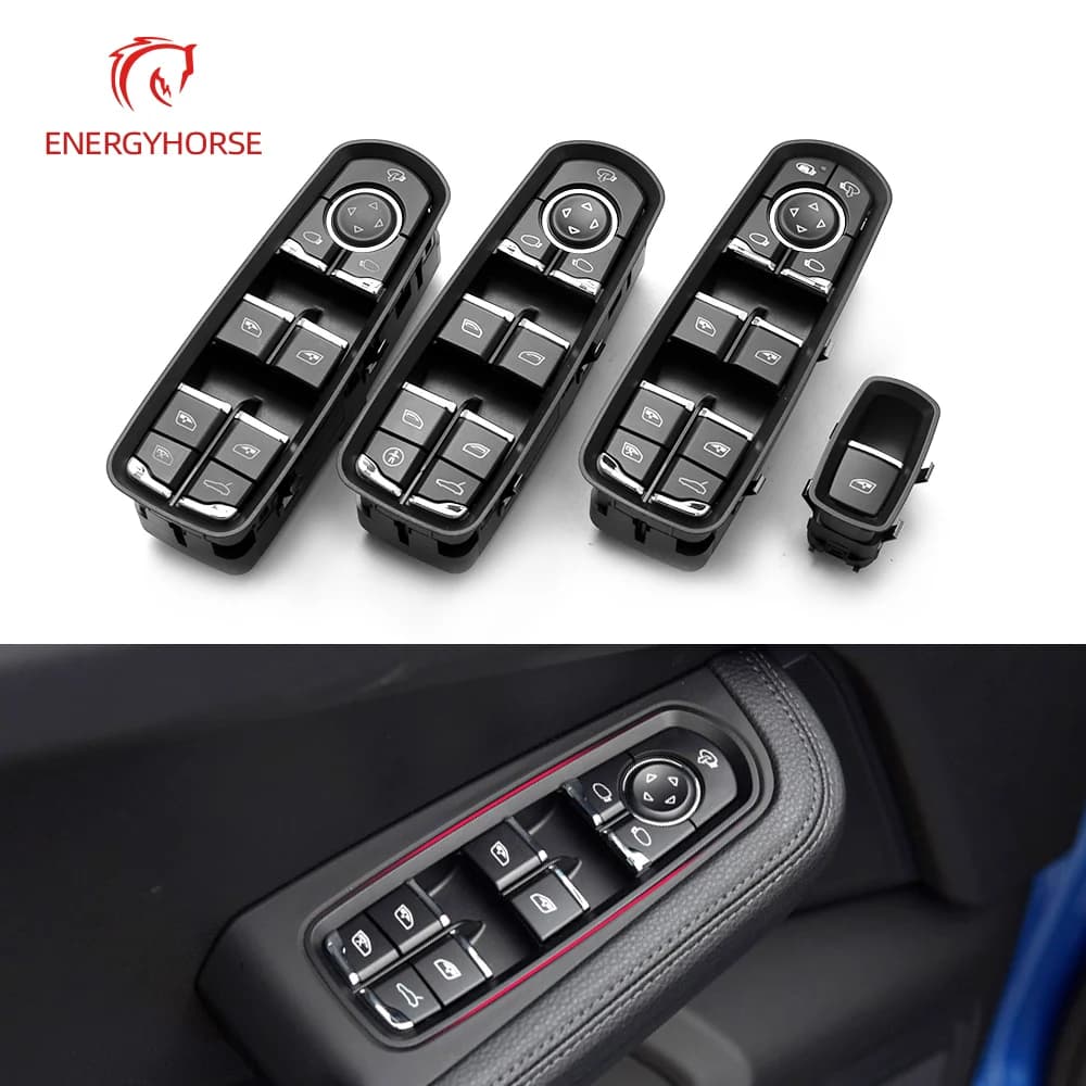 Commutateur de commande de vitre électrique de voiture, haute qualité, Porsche Panamera, Broderie, Eau Macan, 7PP959855C, 7PP959858COMPANY ML, 7PP959858MDML, Nouveau