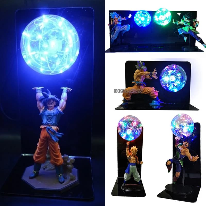 Dragon Ball lampe Super Saiyan Ultra instinct Goku végéta Gogeta Figuras LED veilleuse DBZ lampe Goku chambre cadeaux décoratifs