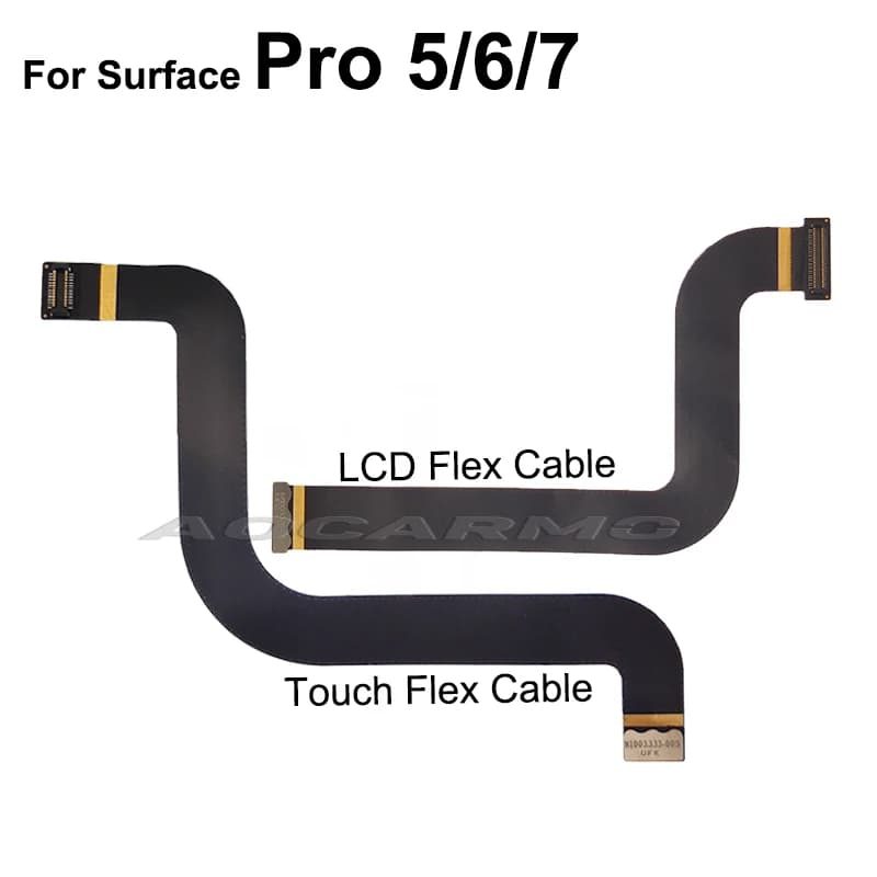 Aocarmo Pour Microsoft Surface Pro 7 7 + 6 5 Pro5 1796 LCD Écran Tactile Câble Flexible M1003333-005 M1003336-004 Remplacement