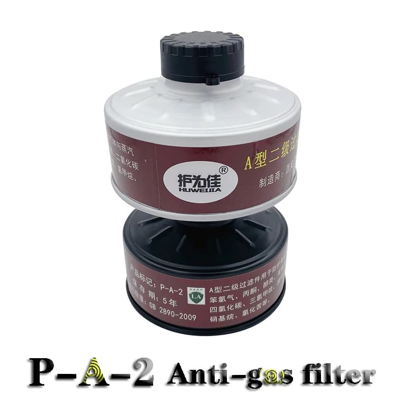 Filtre de masque à gaz de haute qualité, interface universelle de 40mm, solide et robuste contre la peinture en aérosol industrielle, filtre de pesticide, P-A-2