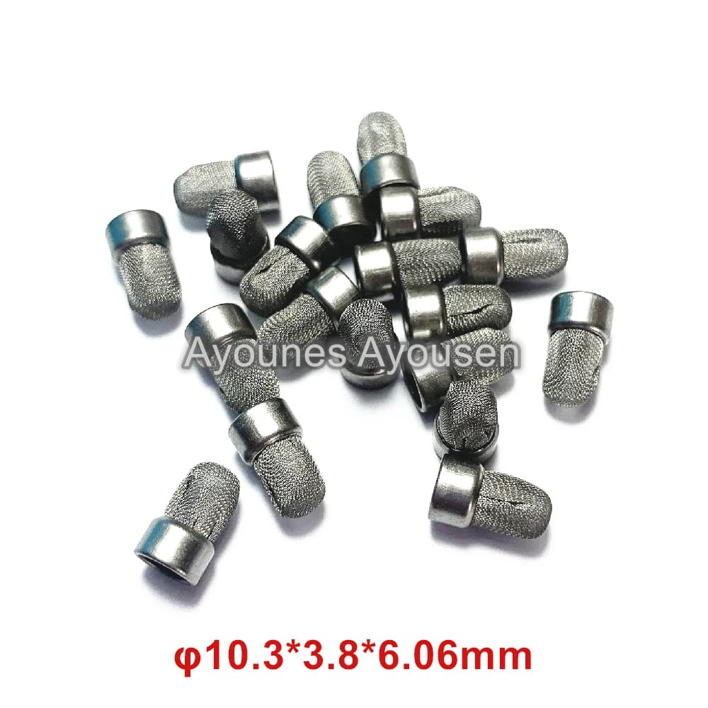 Offre spéciale 100 pièces en acier inoxydable panier métallique micro filtre 10.3*6.06*3.8mm pour kits de réparation d'injecteur de carburant (AY-F509BS)