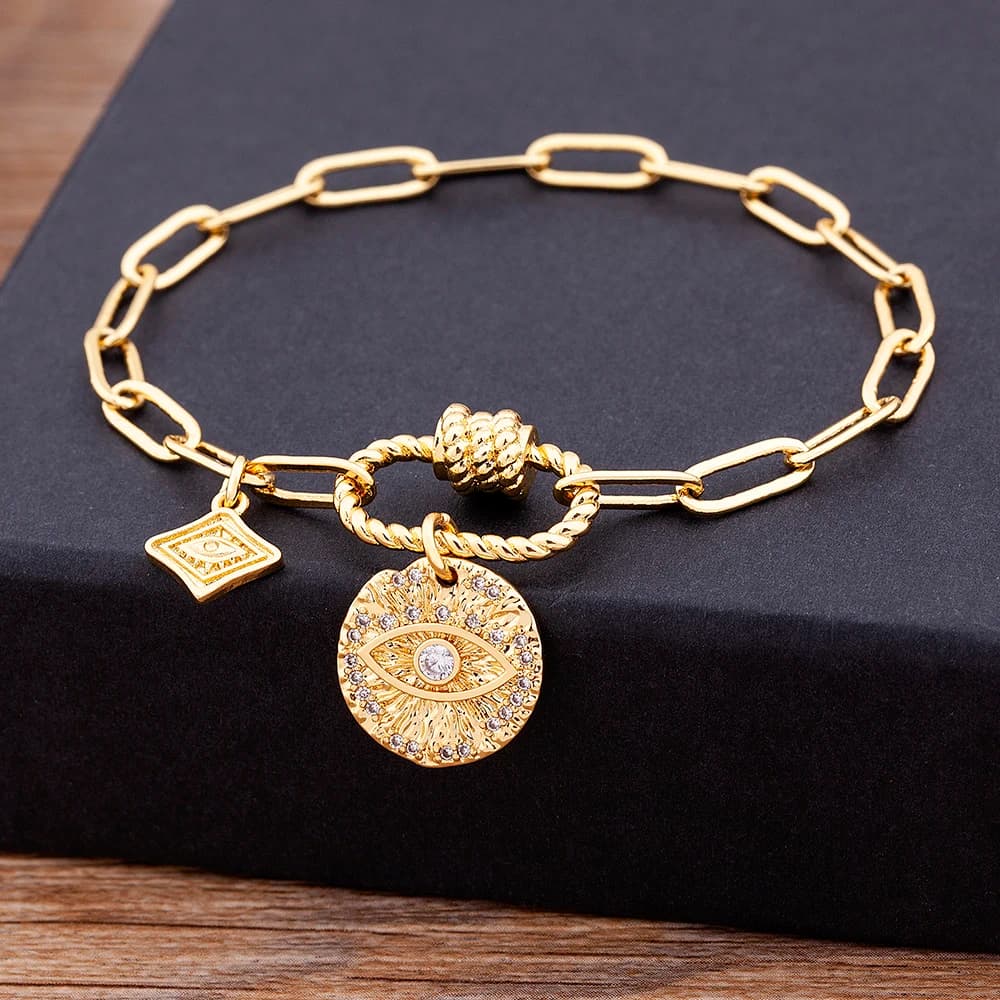 Nidin-Bracelet en Cuivre pour Femme, Bijoux Boho, Islam Arabe, Déclaration de Main Saoudite, Pentant, Cadeau de ix
