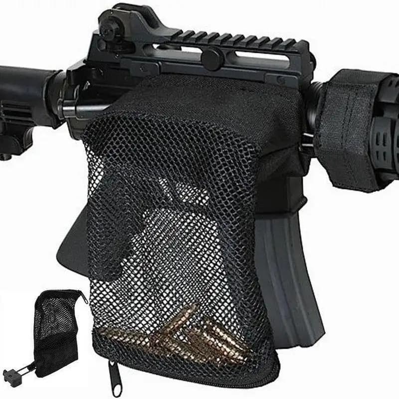 DulBrass-Attrape-balle de fusil AR 15, piège rond en maille, sac de chargeur de munitions, accessoires de chasse